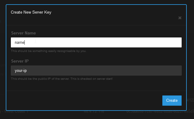 How to get a Key for your Server